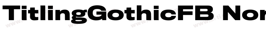 TitlingGothicFB Norm字体转换